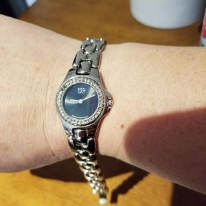 ESQ Watch. Silver w/  Black Face